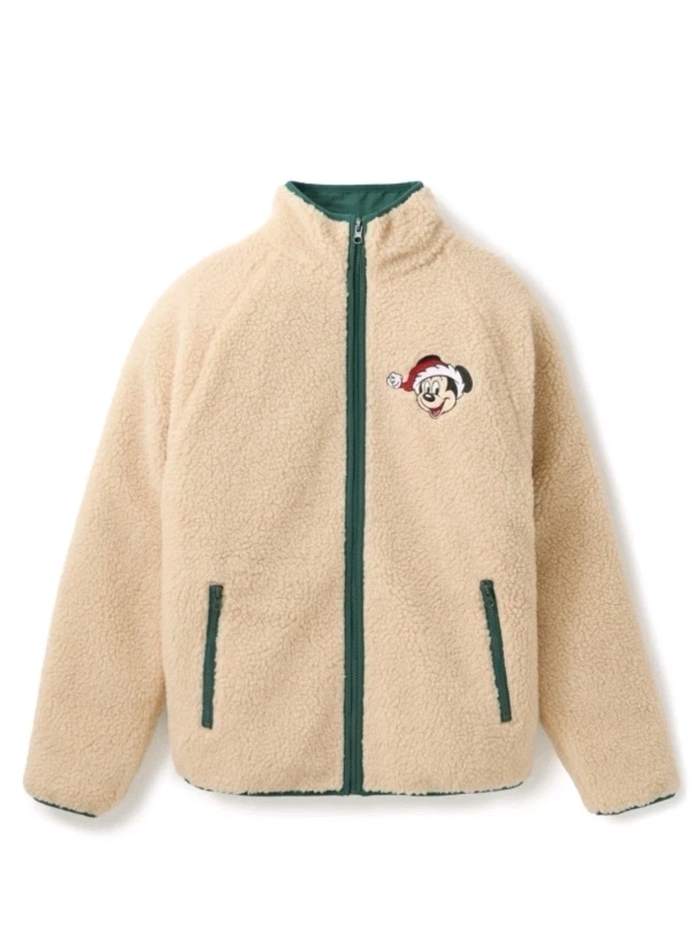 Disney Store Santa Mickey Mouse Polar Fleece Jacket for Adults 3XL Unisex